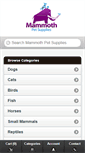 Mobile Screenshot of mammothpetsupplies.com.au